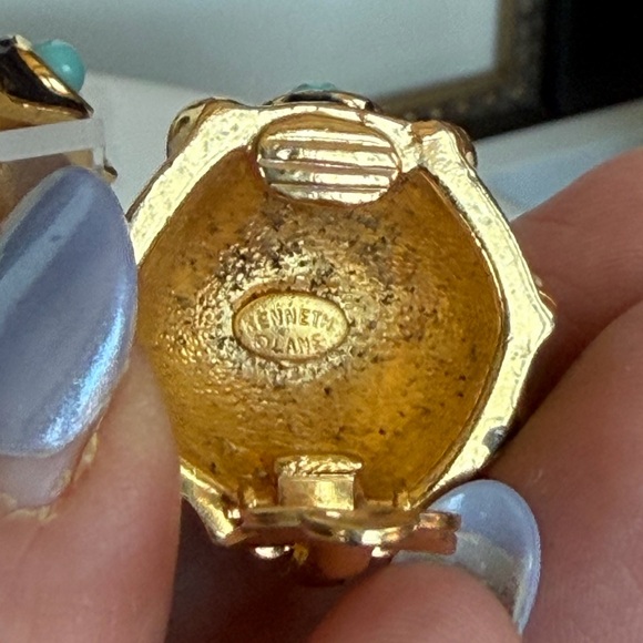 Kenneth Jay Lane Vintage Enamel Earrings - Picture 5 of 7